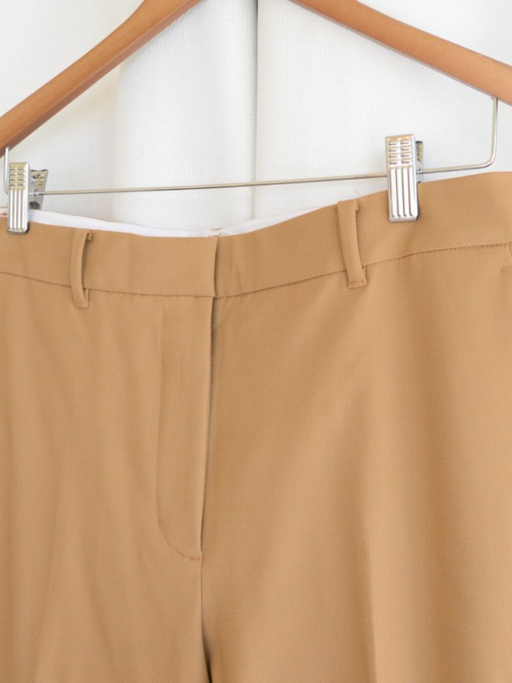 Aritzia Wilfred Tan Wool Tailored Pants Sz 10 - Picture 5 of 8